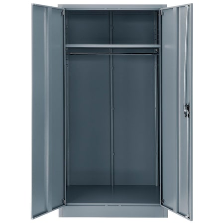Global Industrial Wardrobe Storage Cabinet, 72 in H, 36 in W, Gray 270033GY